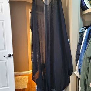 Foxblood sheer black dress